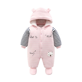 Winter warm baby onesie