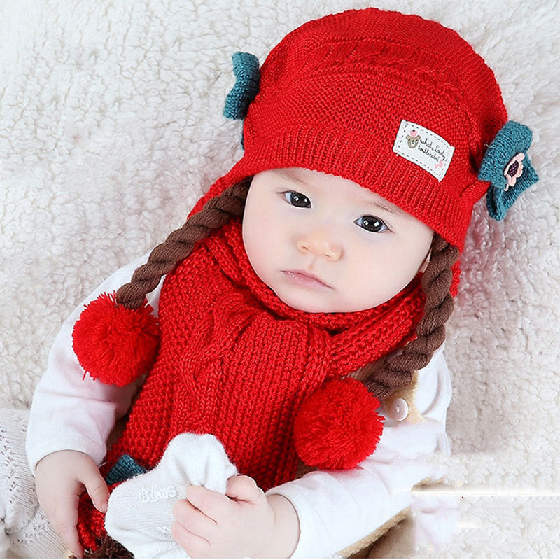 Baby warm knitted hat