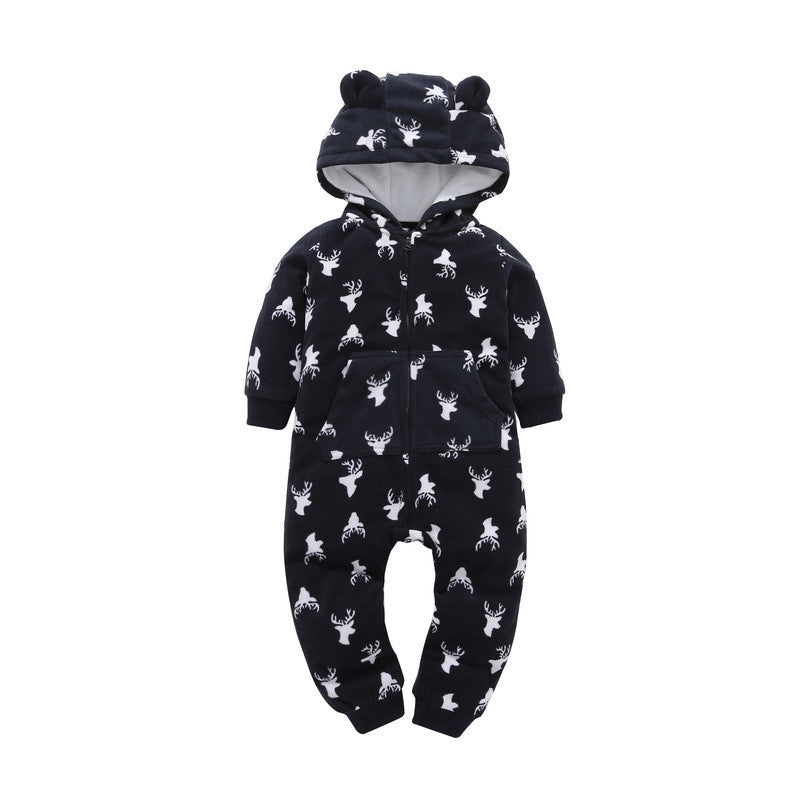 Romper Long-sleeved Polar Fleece Baby Clothes Romper