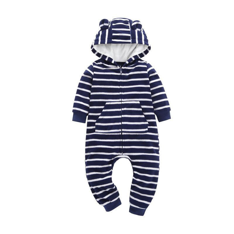 Romper Long-sleeved Polar Fleece Baby Clothes Romper