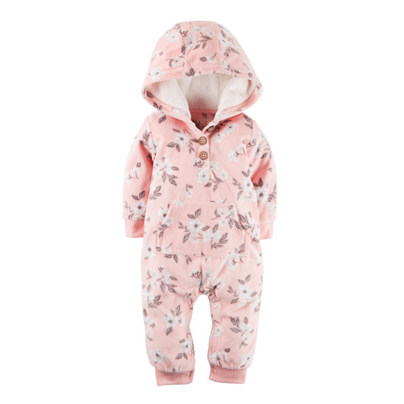 Romper Long-sleeved Polar Fleece Baby Clothes Romper