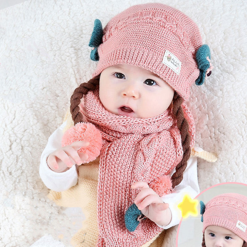 Baby warm knitted hat