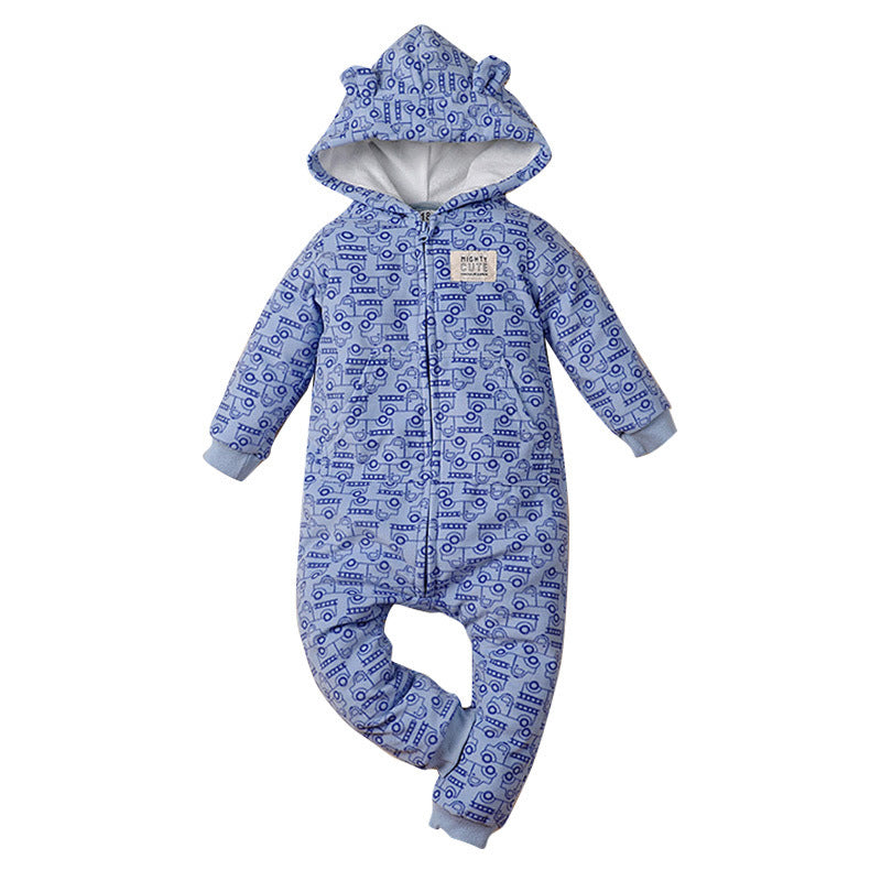 Baby Polar Fleece Long-Sleeved One-Piece Romper Romper