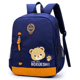 A cartoon bear nursery school schoolbag, schoolbag, schoolboy, boy and boy, baby boy and baby travel back