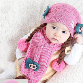 Baby warm knitted hat