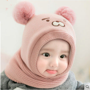 Toddler Boys And Girls Baby Woolen Hats Thickened To Keep Warm